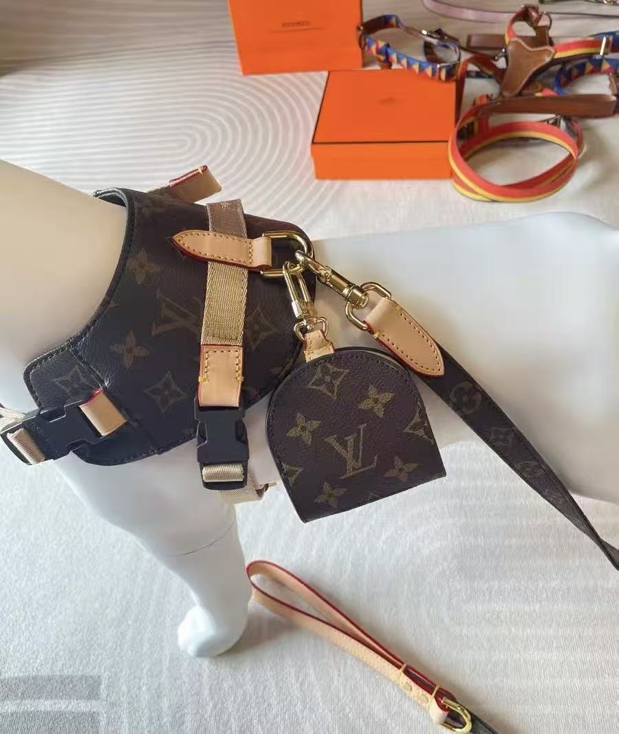 Three-piece dog harness set