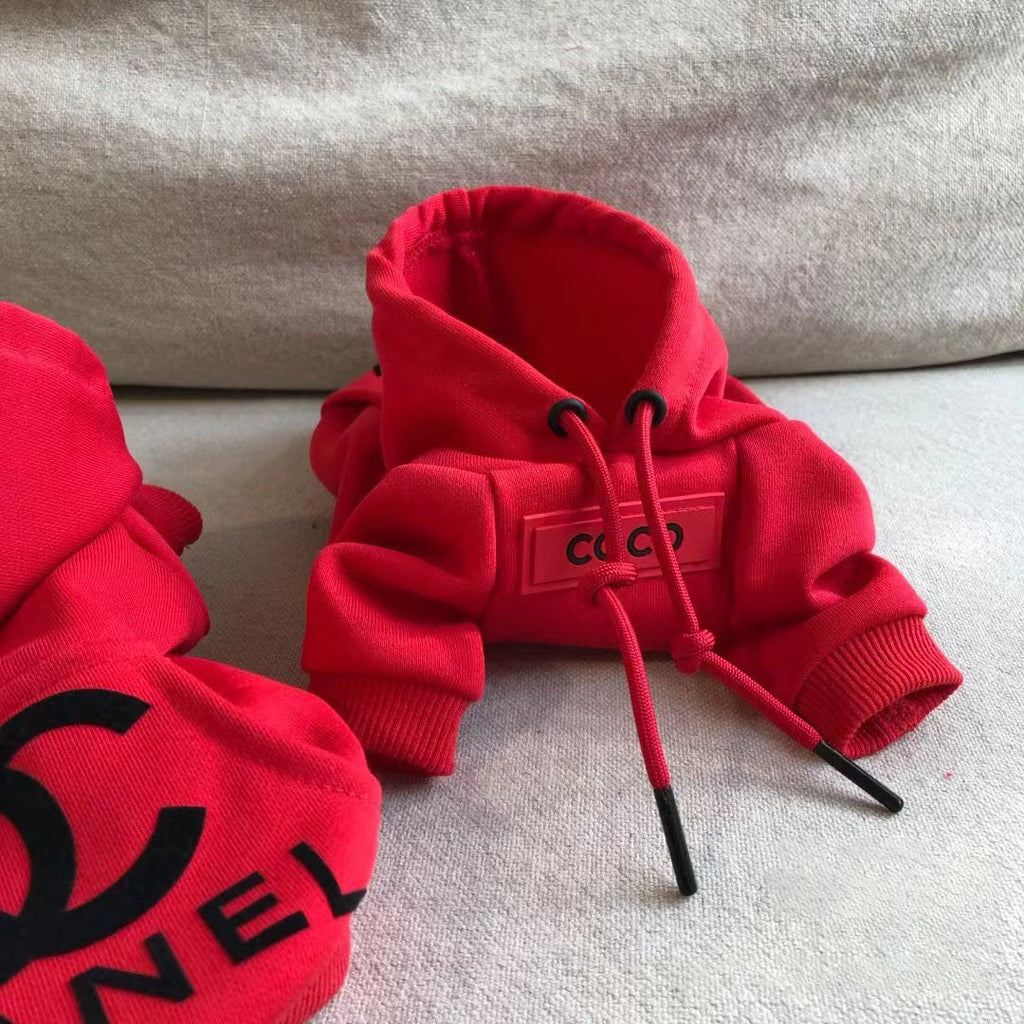 Little Chanel red hoodie jacket