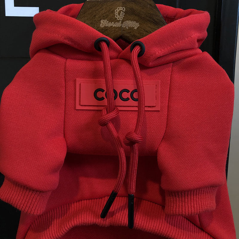 Little Chanel red hoodie jacket