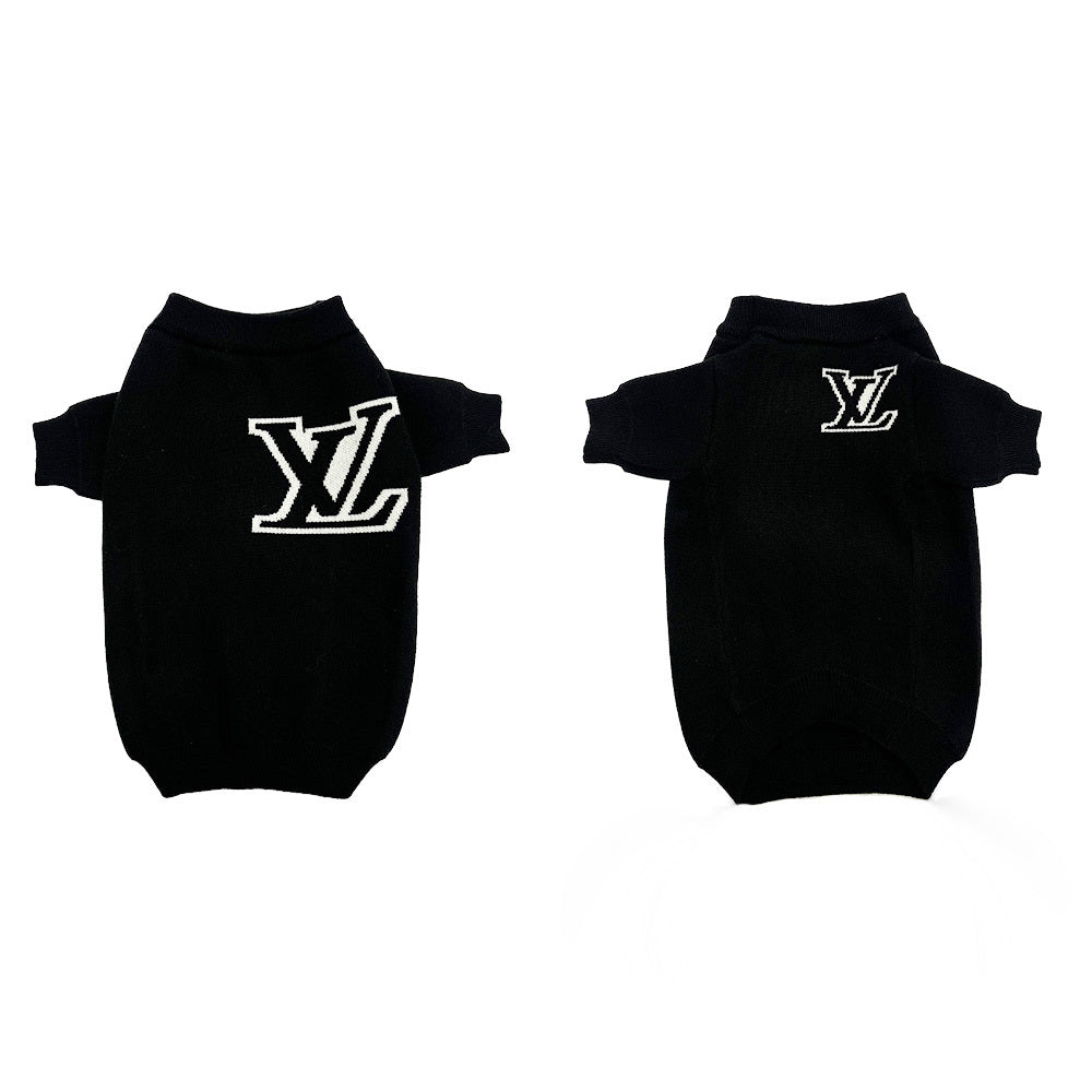 L Double-Strap Knit Sweater