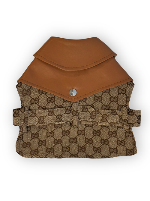 Grrrci Trenchcoat – Structured Dog Trench with Faux Leather Collar
