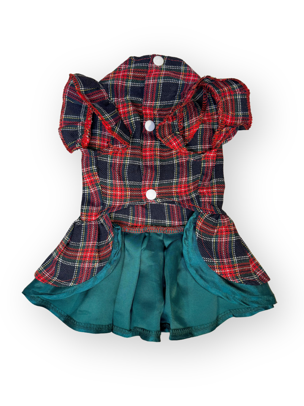 Park Avenue Plaid Dress Blue