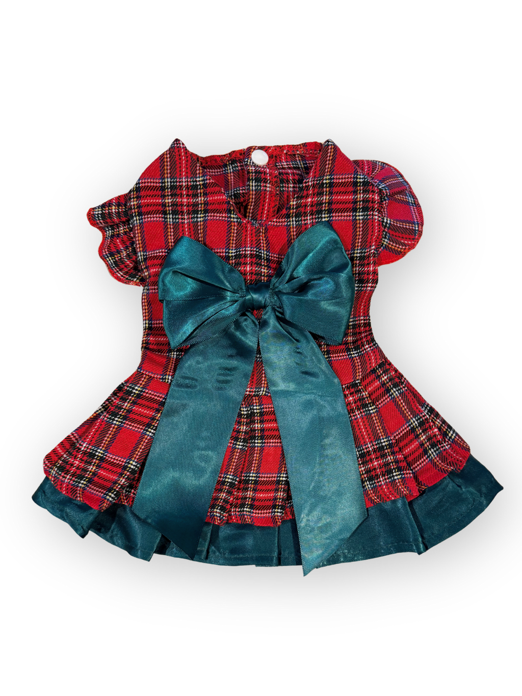 Park Avenue Plaid Dress - Red