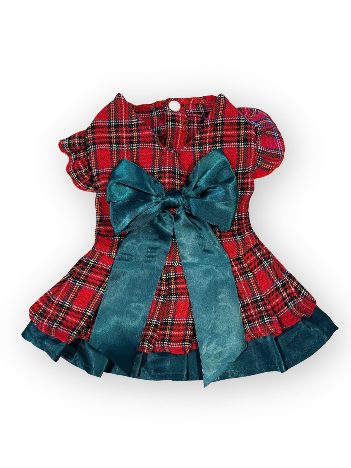 Park Avenue Plaid Dress - Red