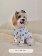 Plaid Dog Bow Hair Accessories