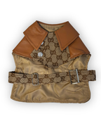 Gc Trenchcoat Trench with Faux Leather Collar jacket