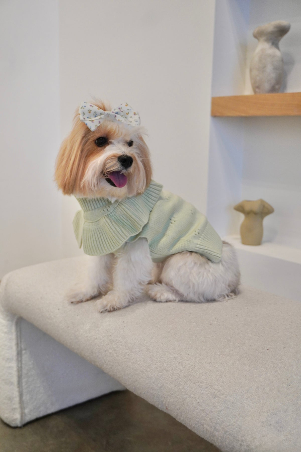 Lux Knit Ruffle Sweater